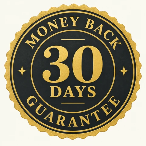 30 days money back guarantee